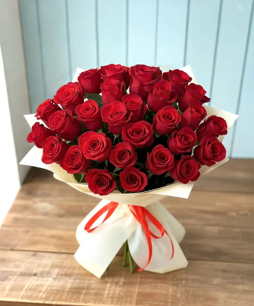 Букет 29 Красных роз в Ленинский Тульская область