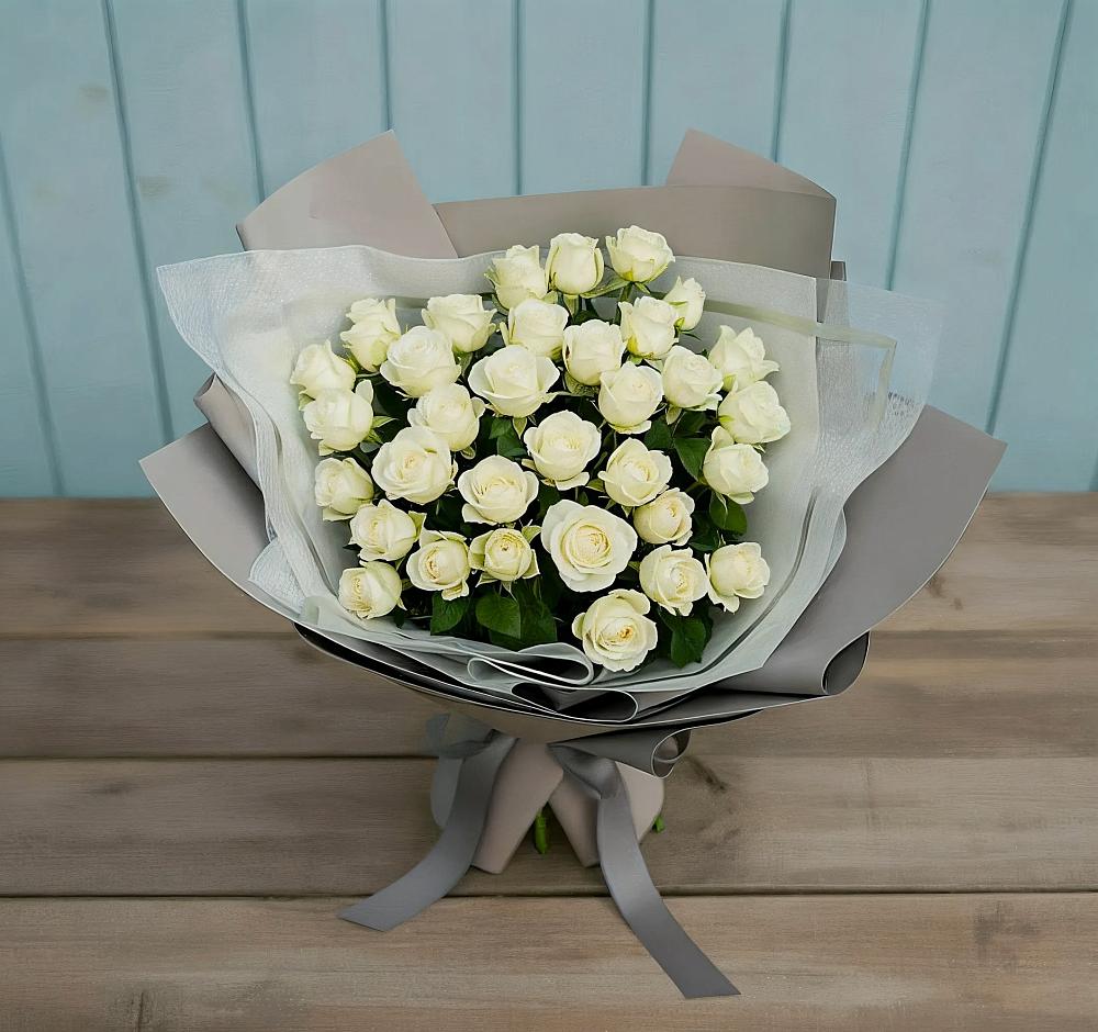 Букет Белоснежная нежность в Ленинский Тульская область