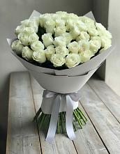 Букет 35 Белых роз в Ленинский Тульская область