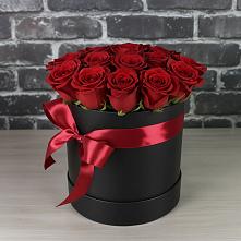 Цветочная композиция из Розы в шляпной коробке #REPLACE_PRED# Ленинский Тульская область