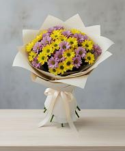 Букет цветов из:  Хризантемы в Ленинский Тульская область
