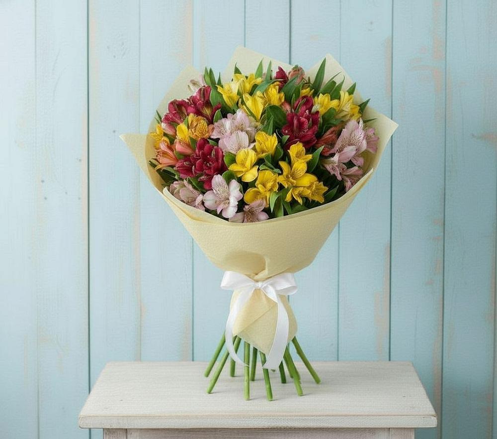 Букет цветов из: Альстромерии в Ленинский Тульская область