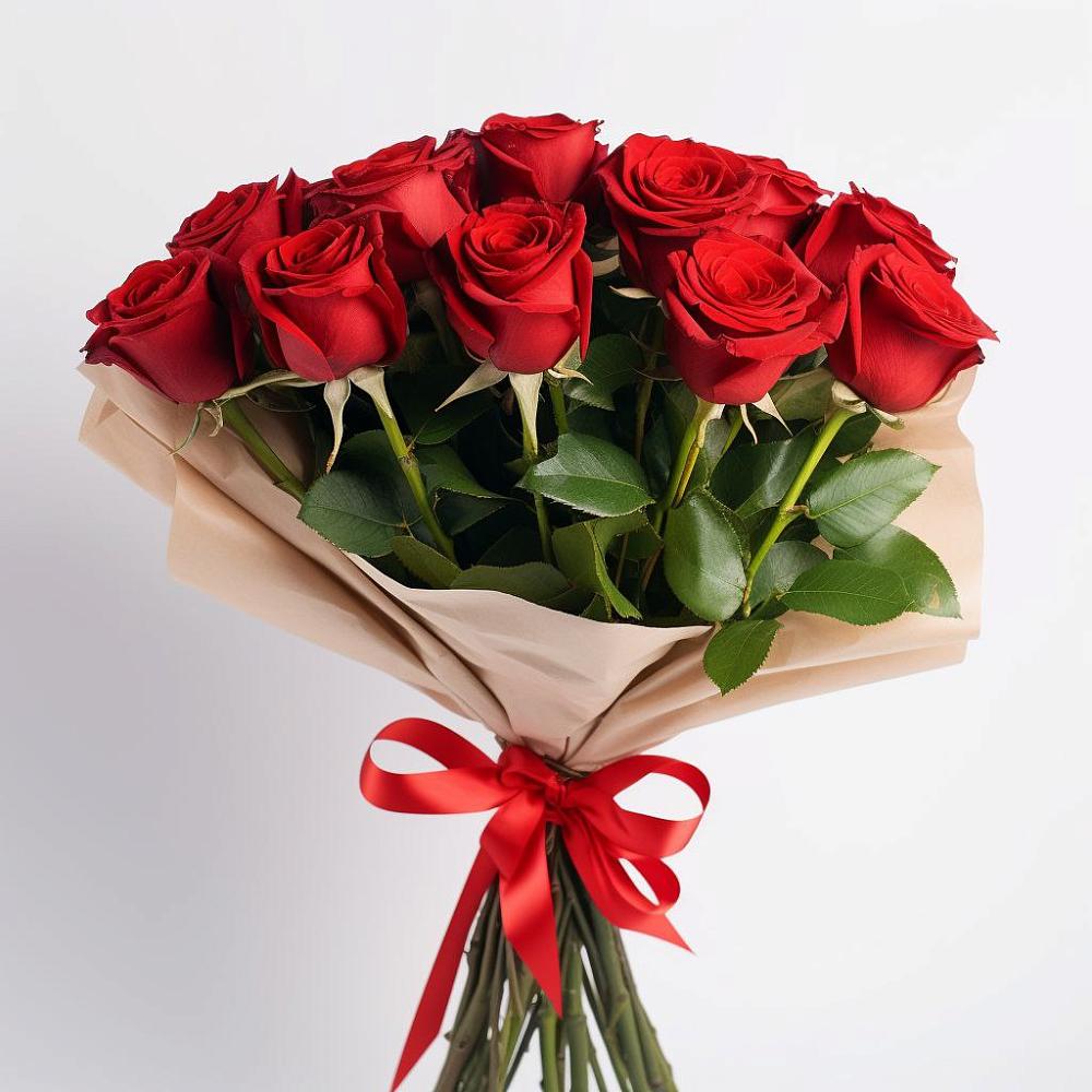 Букет 11 Красных роз Эдлесс Лав в Ленинский Тульская область