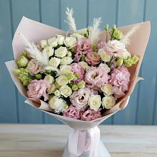 Букет цветов из:  Альстромерии и Розы #REPLACE_PRED# Ленинский Тульская область